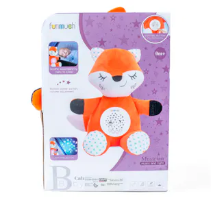 Furry FOX toy with lights and music for kids