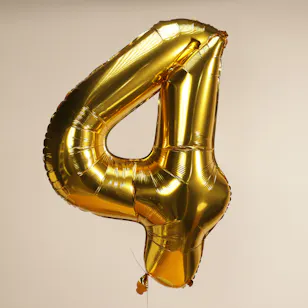 Number 4 - Gold Number 4 - Gold