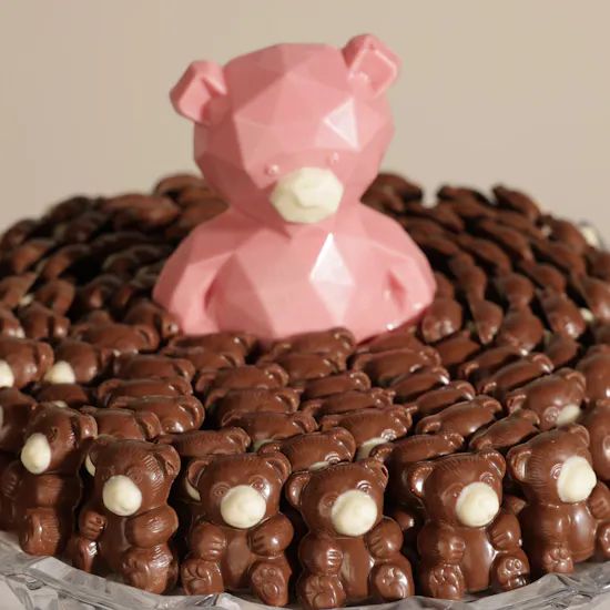 Heritage Baby Girl Teddy Bear Chocolates Tray