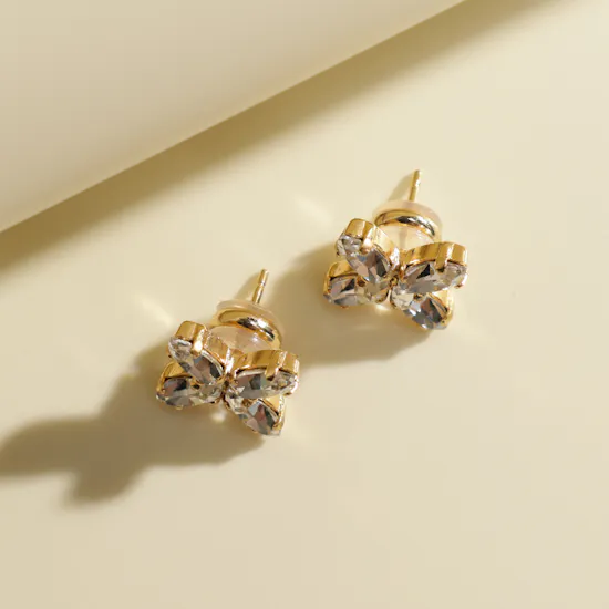 Caroline Svedbom Crystal Star Gold Plated Earrings