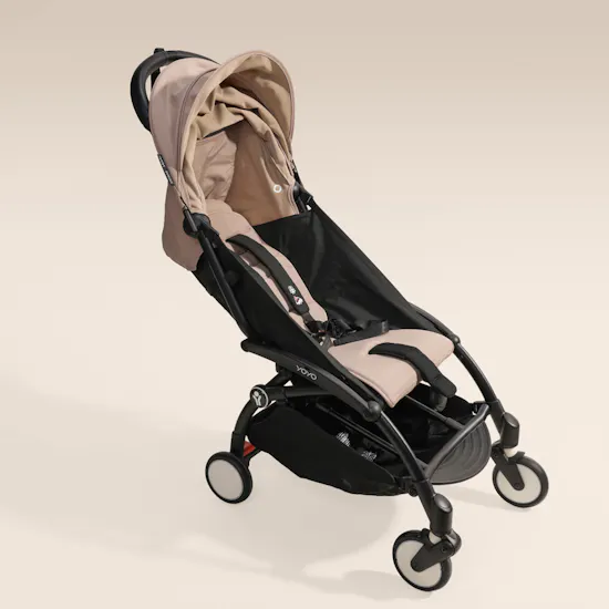 Stokke Yoyo3 Taupe with Black Frame Baby Stroller