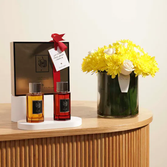 Ibraheem Al-Qurashi Al Wafia Duo Perfume Set | Flowers