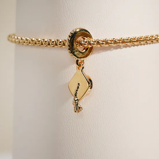 Pandora Moments Gold-plated Graduation Celebration Slider Bracelet Set