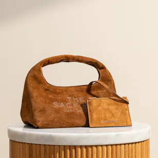 Marc Jacobs The Suede Mini Sack Brown Bag