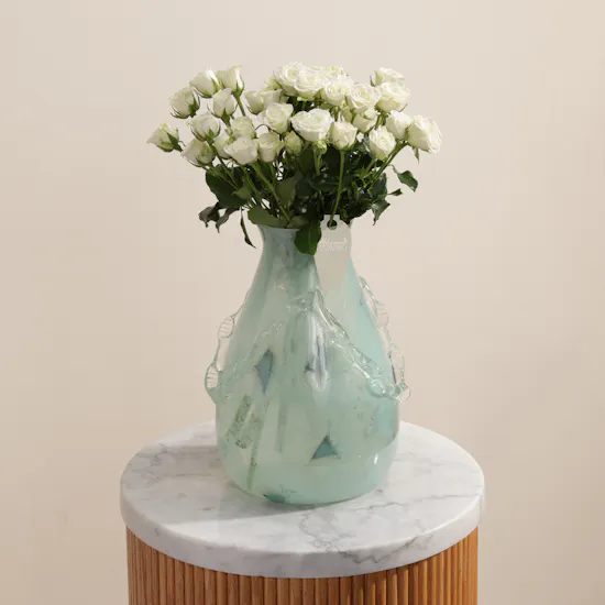 Crystal Cloud Baby Rose Vase