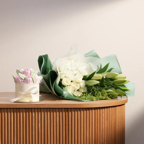 Sweet Atelier Flower Small Cake | Flowers Bouquet