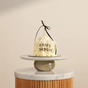 Sweet Atelier White Ropes Birthday Cake