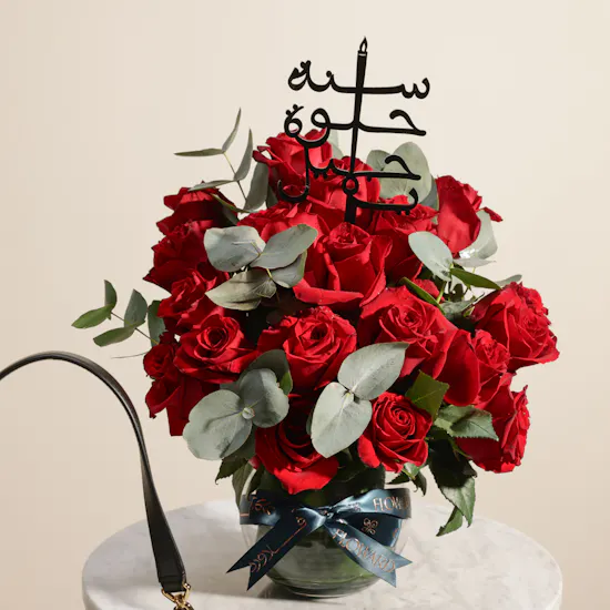 Lancel Black Women’s Bag | Birthday Red Roses
