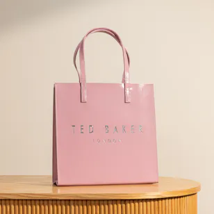 Ted Baker Crinkon Large Pink Crinkle Texture Icon Bag