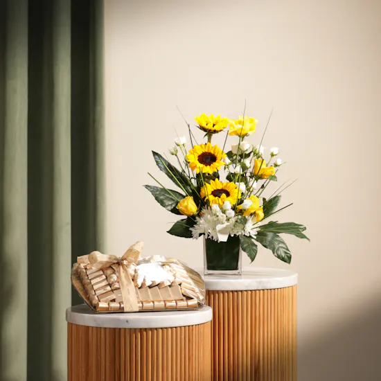Patchi Chocolate Tray | Shiny Flowers Vase