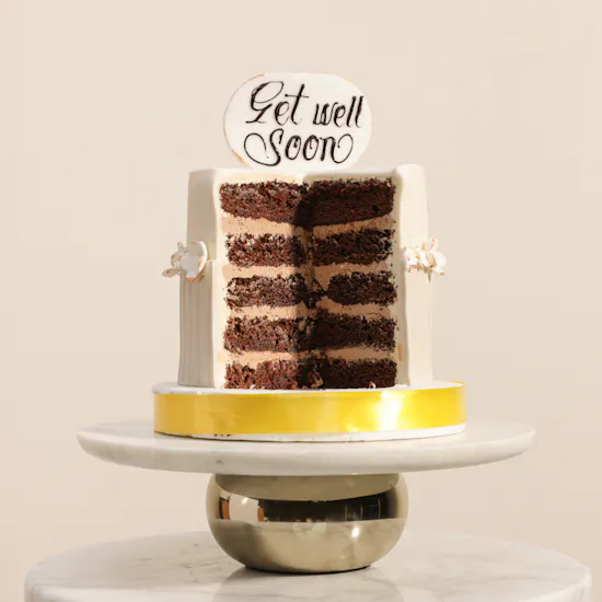 Madeleine Get Well Soon Floral Cake | Delicate Flowers Bouquet