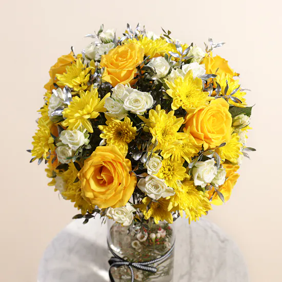 Golden Birthday Vase