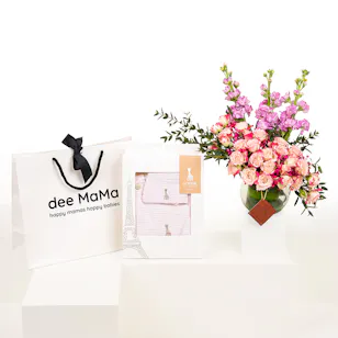 Dee Mama Sophie La Girafe Princess Set | Pink Matthiola