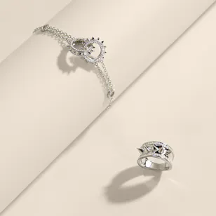 Hilia Mushawak Double Bracelet and Ring Women's Set Hilia Mushawak Double Bracelet and Ring Women's Set