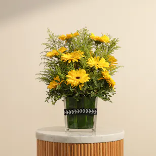 Radiant Yellow | Square Vase