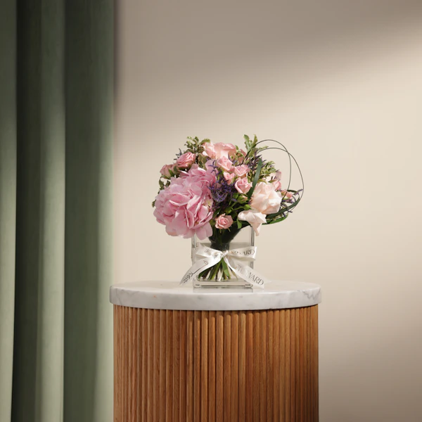 Delightful Pink Flowers Vase