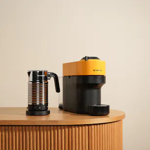 Nespresso Vertuo Pop Mango Yellow Coffee Machine with Frother