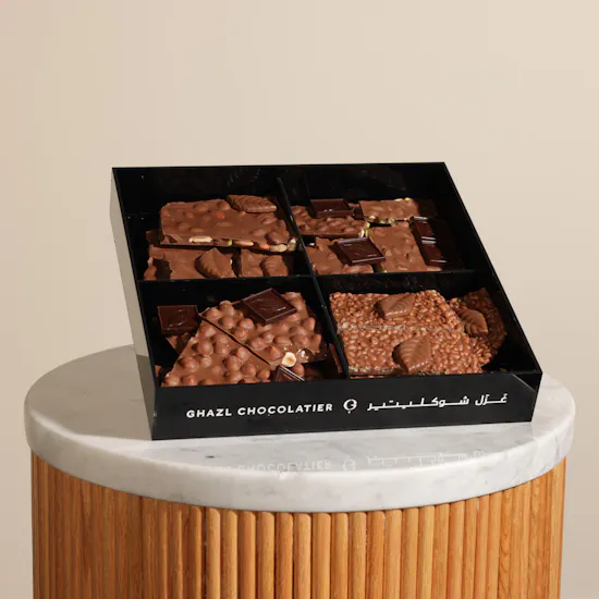 Ghazl Chocolatier Chocolate Luxury Acrylic Box