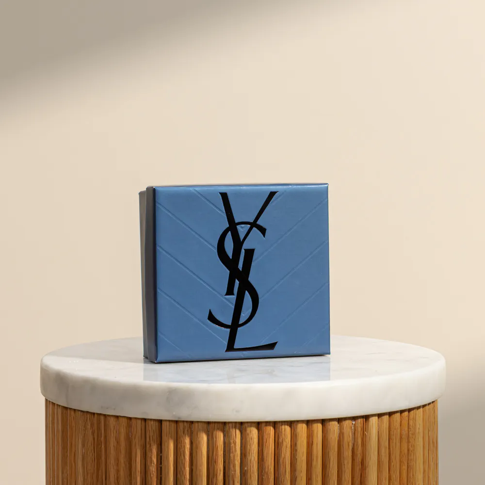 Yves Saint Lauren ハートライン ジュエリー コンパクトミラー青 565da820-4c2c-4406-803c-
