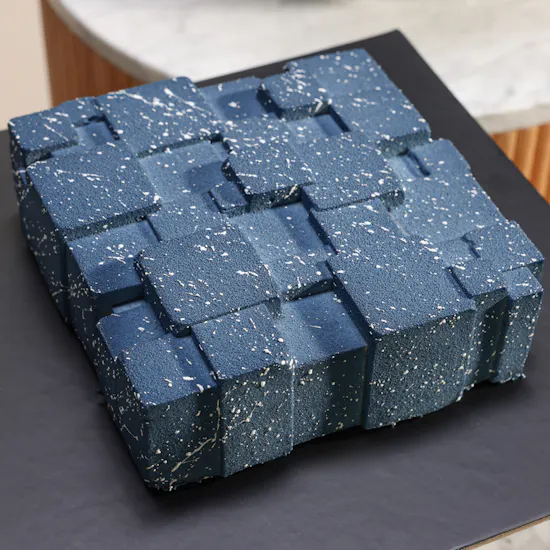 Dinara Kasko Cookies Squares Cake | Festive Birthday Flower Vase