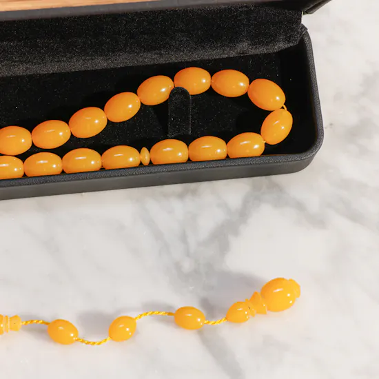 Floward Mestika Misbaha with Tamlika and Olive Beads