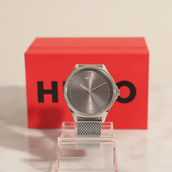 Hugo Smash Silver Men Watch
