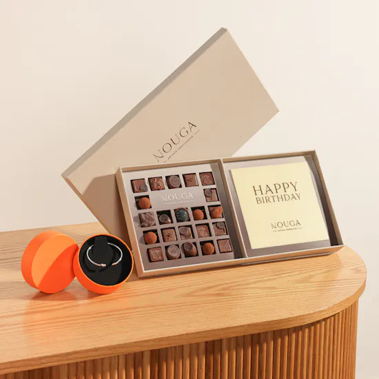 Tous My Other Half Two Tone Heart Bangle | Nouga Happy Birthday Bonbon Chocolate Box