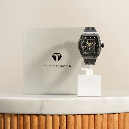 Tsar Bomba Neutron Automatic Limited Edition Black Titanium Men's Watch