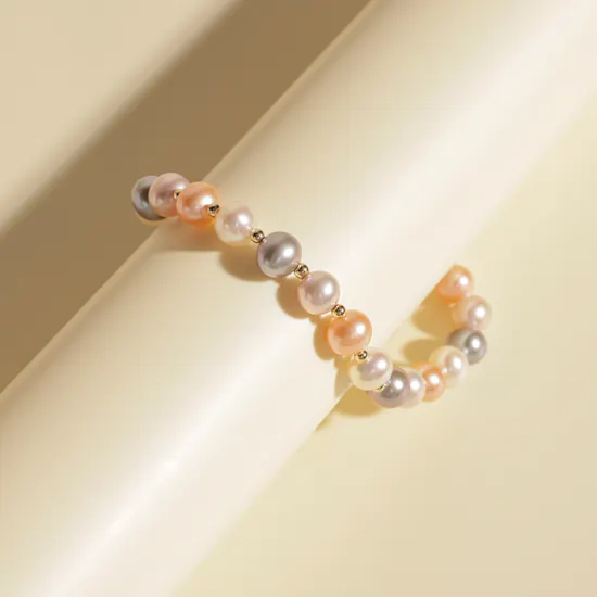 Damas Kiku Mixed Pearl String Bracelet