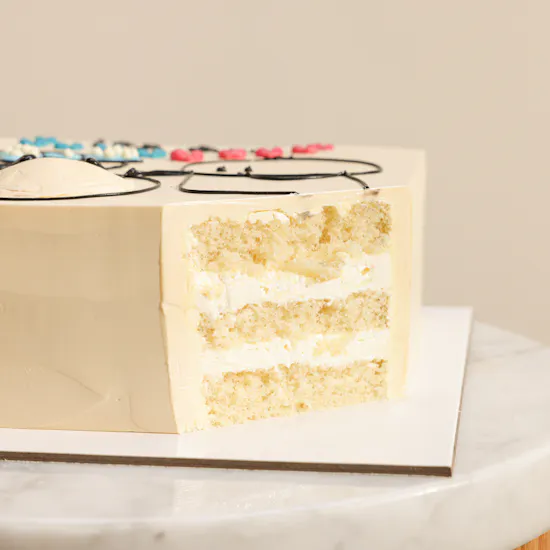 Floward Gender Reveal Cake