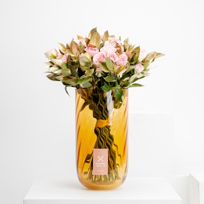 Pink Baby Roses Vase