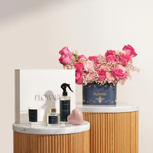 Floward Lovely Orchid Elegant Home Set | Colorful Flower Box