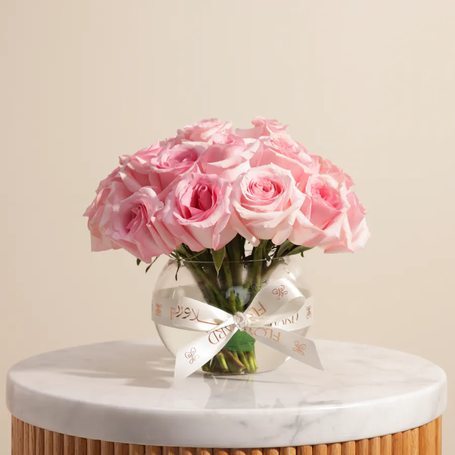 Gorgeous Pink Rose Vase | 25 Roses 2