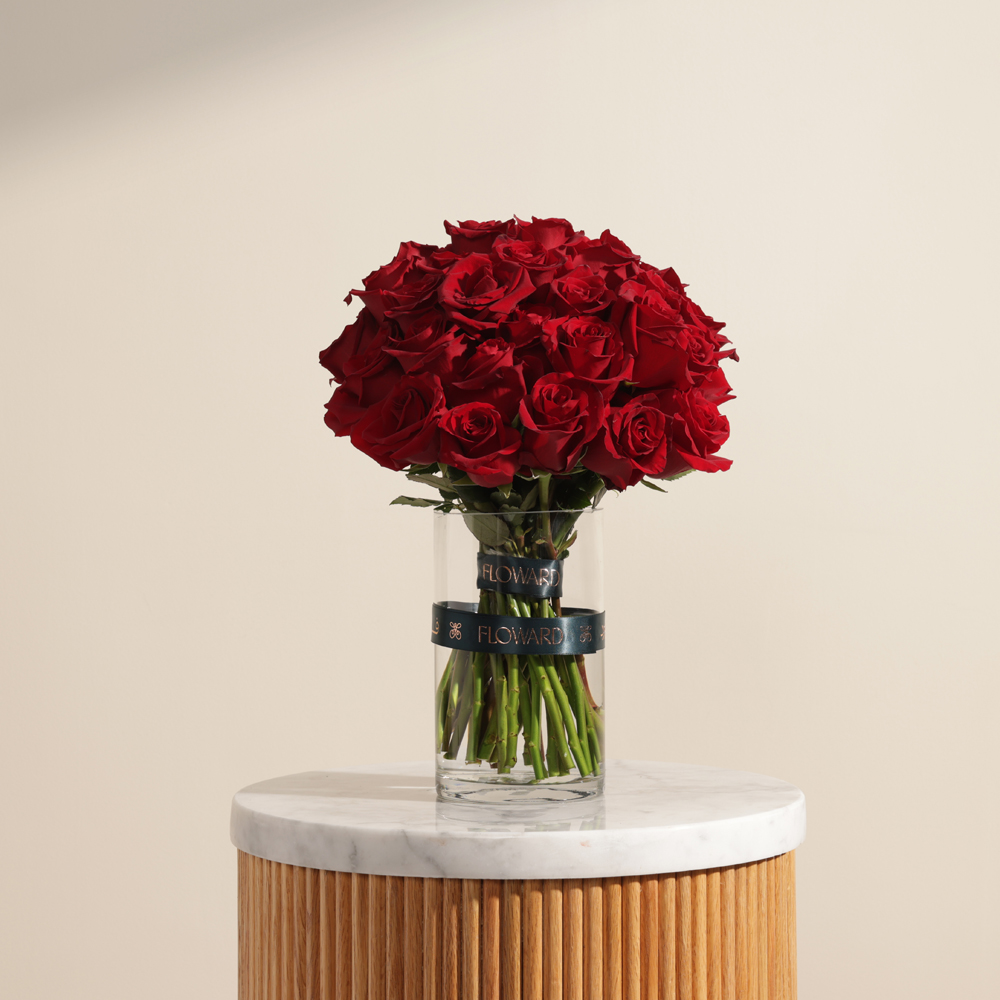 Romantic Flowers Vase | 35 Flowers