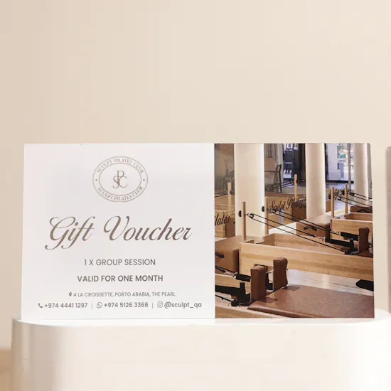 Sculpt Pilates Gift Voucher | MSK Skincare Gift Set and Flower