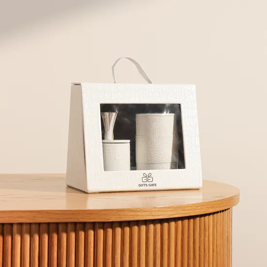 Cascades Mabkhara and Leather Tray Gift Box