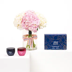 Whind Dawn to Dusk Hydration Duo | Hydrangea Vase