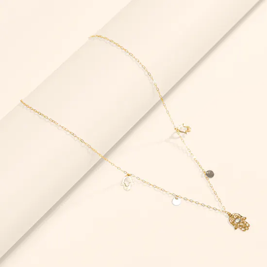 Miss L' Hamsa Gold Chain Women's Necklace