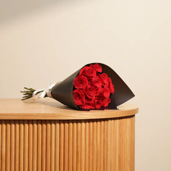 Stunning Red Roses Bouquet Test