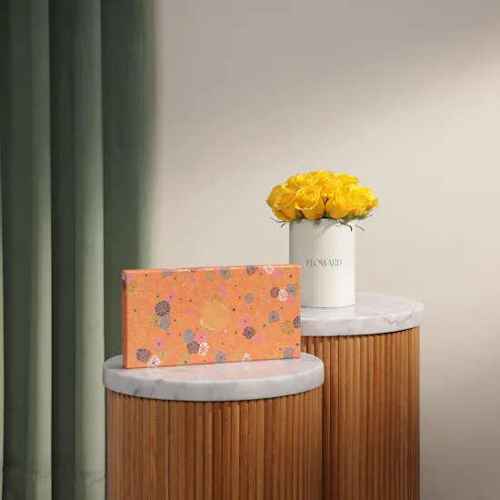 Venchi Murrine Orange Chocoviar and Ingots Chocolate Box | Shinny Flower Box