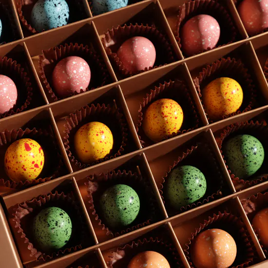 Ghazl Chocolatier Colorful Easter Egg Chocolate Box