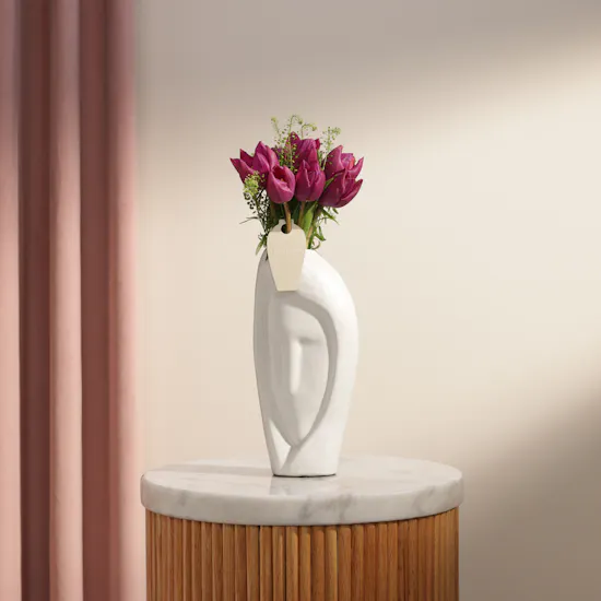 Graceful Purple Flower Vase