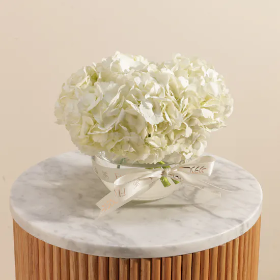 Magical White Hydrangea Vase
