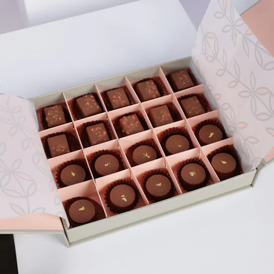 Floward Chocolates Box | White Roses