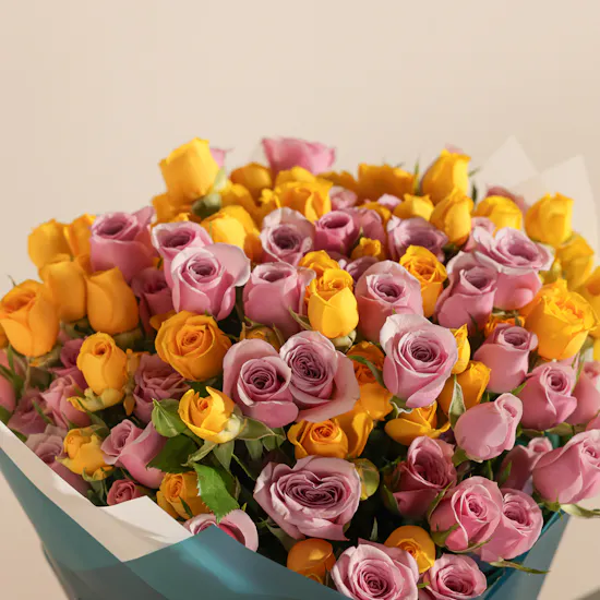 Nouga Happy Birthday Bonbons Chocolates Classic Trio Box | Happiness Flower Bouquet