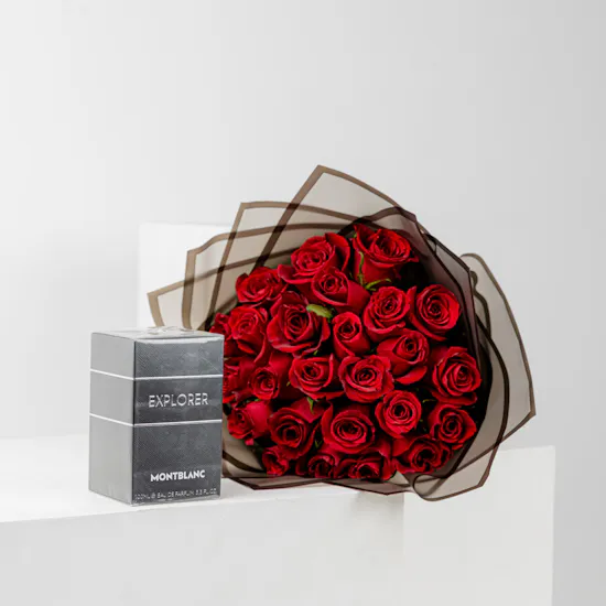 Montblanc Explorer 100 ml | Classic Roses Bouquet