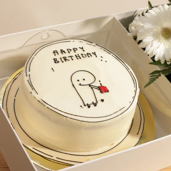 Floward Happy Birthday Drawing Cake | Flowers & Something More Flower Box