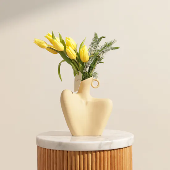 Golden Hour Tulip Vase