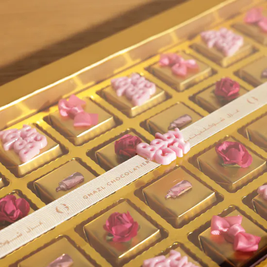 Ghazl Chocolatier It's a Girl Chocolates Box