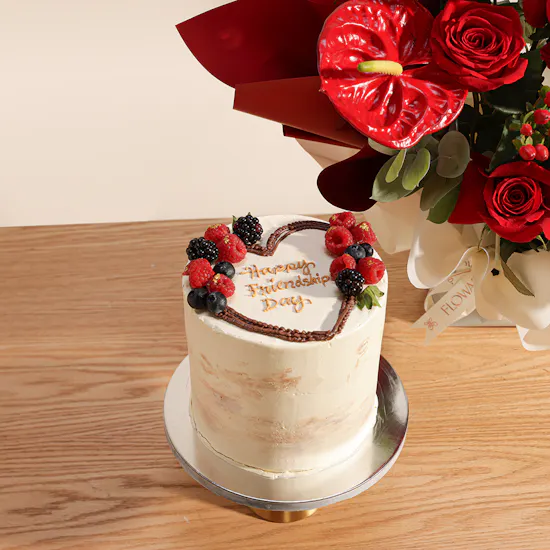 Floward Friendship Day Cake | Flowers Bouquet